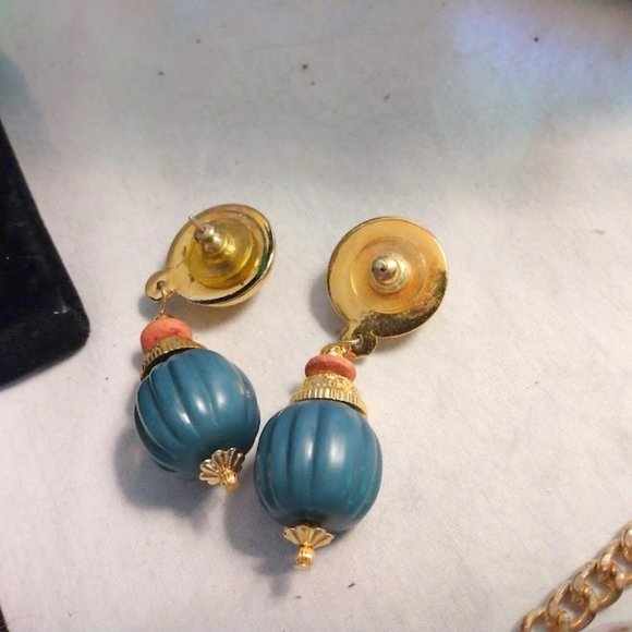 Fashion Jewelry Lot Boho Chic Quiet Luxury Layered Faux Turquoise Green Blue - Picture 8 of 10